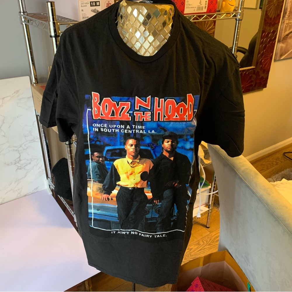 Large Vintage Boyz N The Hood Graphic Cotton T Shirt